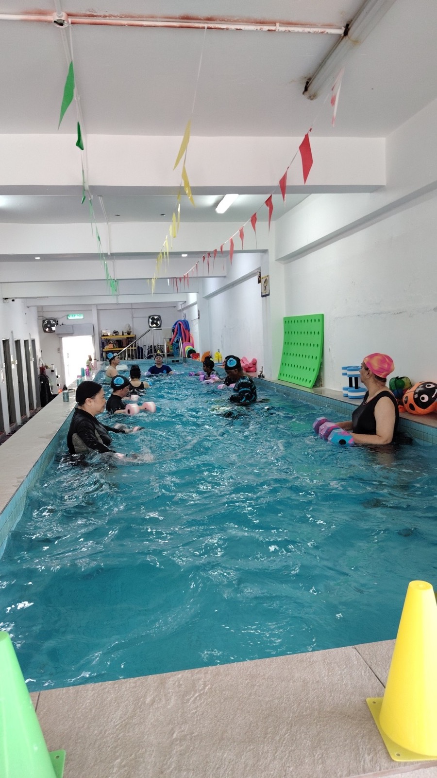 JC Swimming Academy's warm indoor heated pool